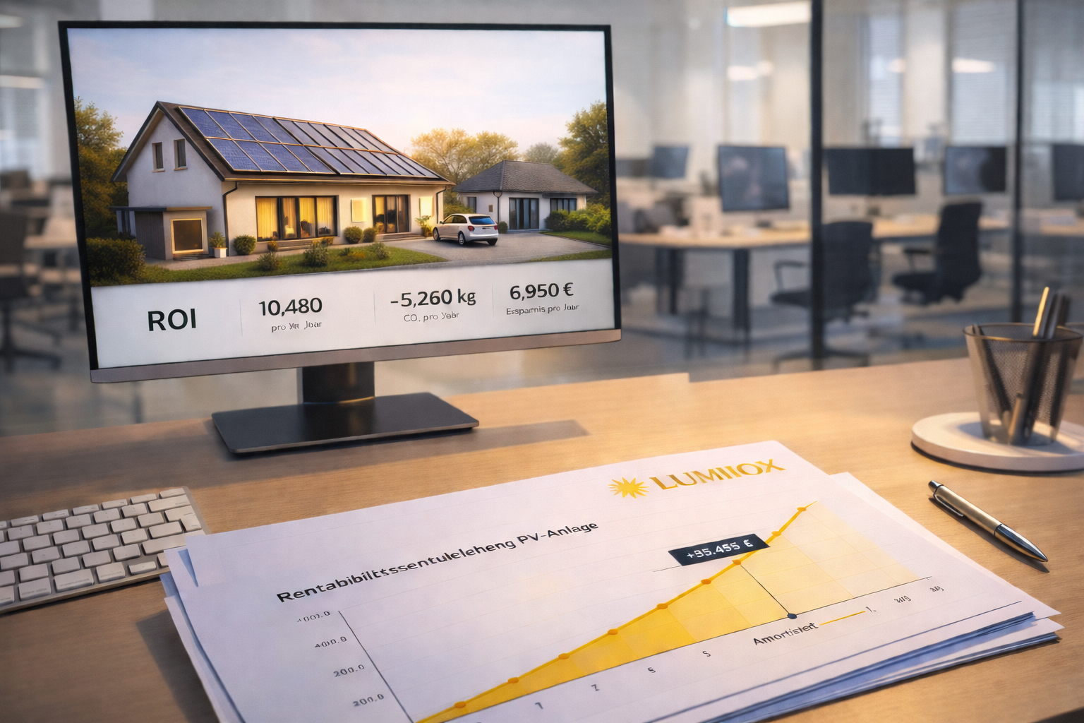 Lumiox PV-Rechner - Rentabilitaetsberechnung fuer Ihre Solaranlage