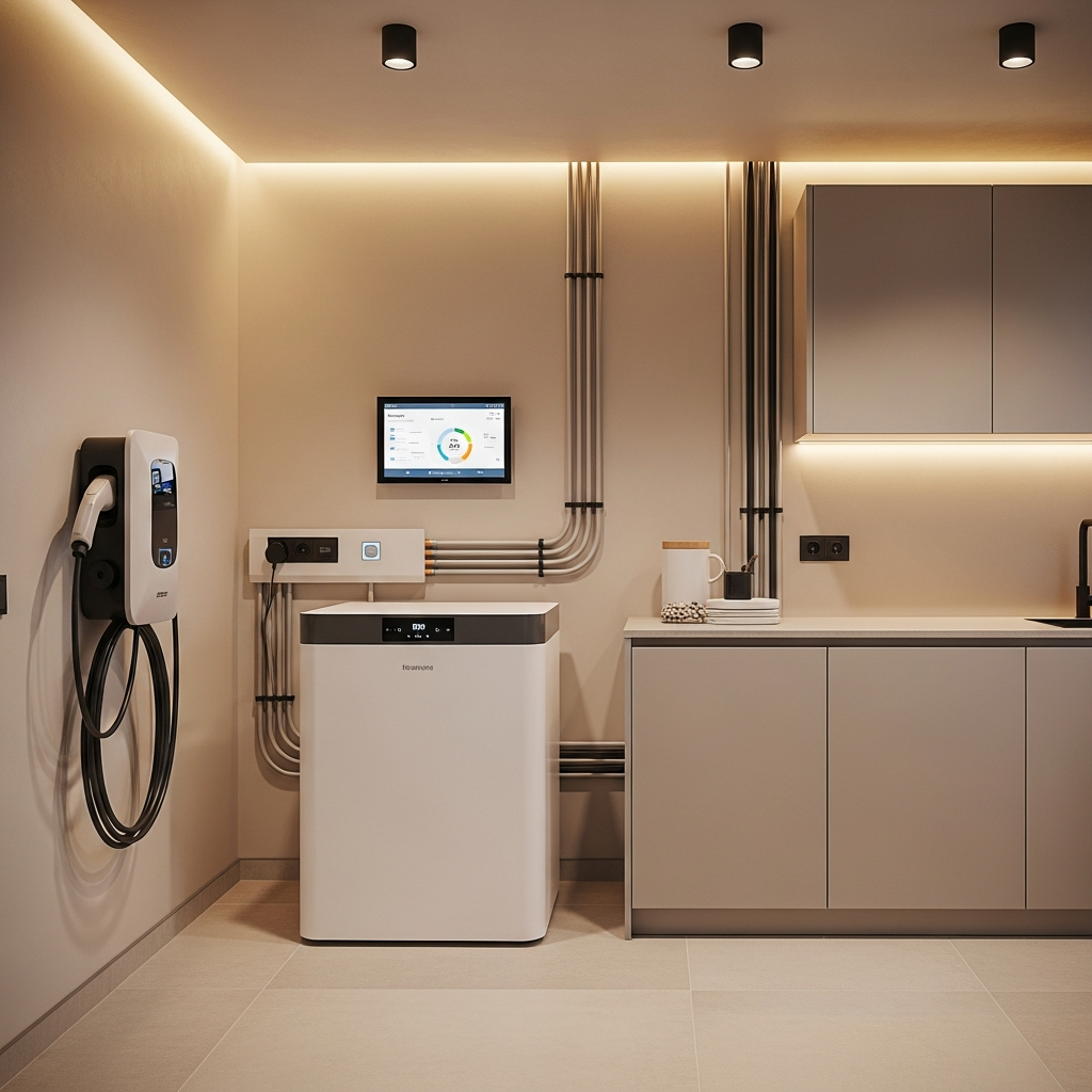 Wärmepumpe und Wallbox in einem intelligenten Energiemanagementsystem