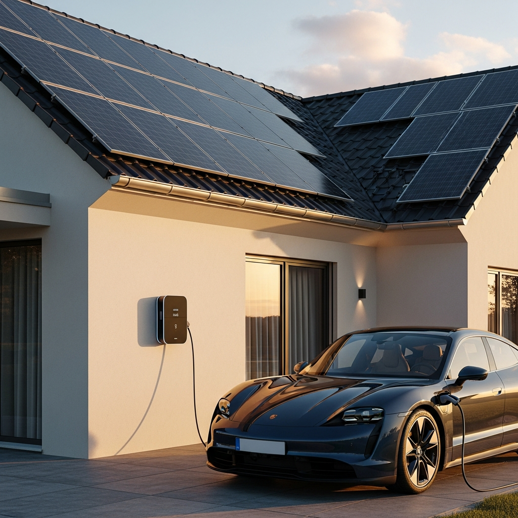 E-Auto laden mit Wallbox und Photovoltaik in München