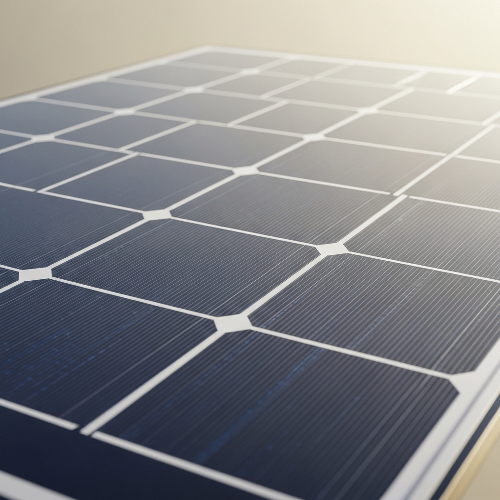 Detailaufnahme eines Glas-Glas-Solarmoduls in Premium-Ausführung