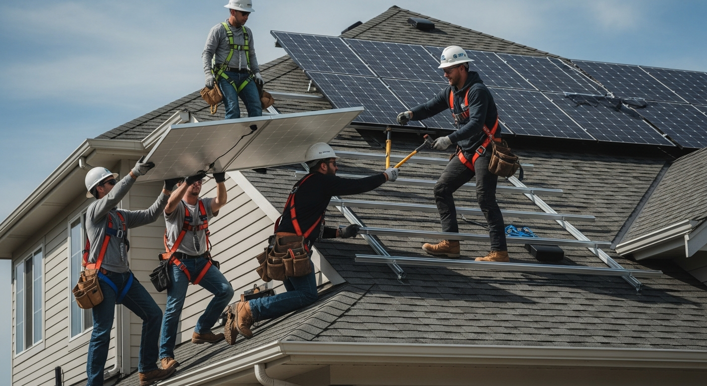 Fachgerechte Montage einer Solaranlage
