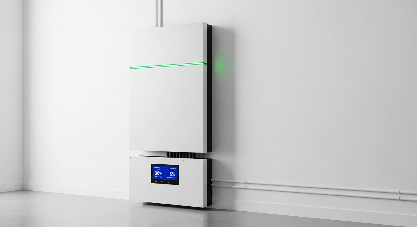 Modernes Batteriespeichersystem im Eigenheim