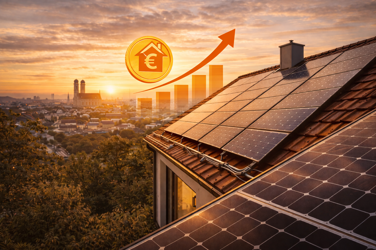 Immobilienwert steigern mit Photovoltaik in München