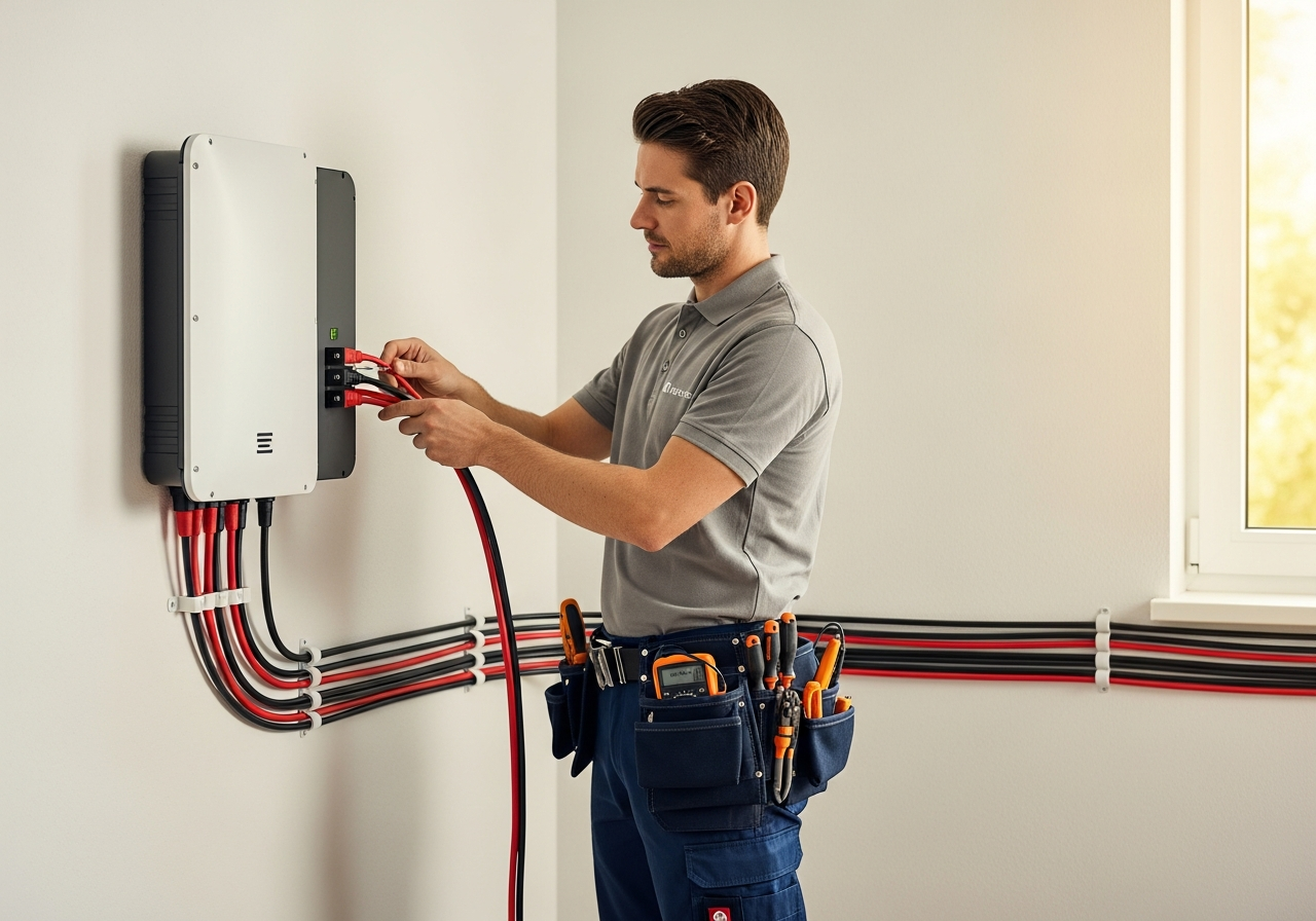 Fachgerechte Installation eines Batteriespeichers