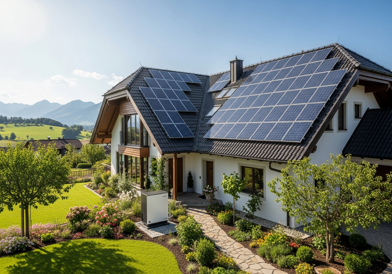 Premium-Villa mit Wärmepumpe und Photovoltaik